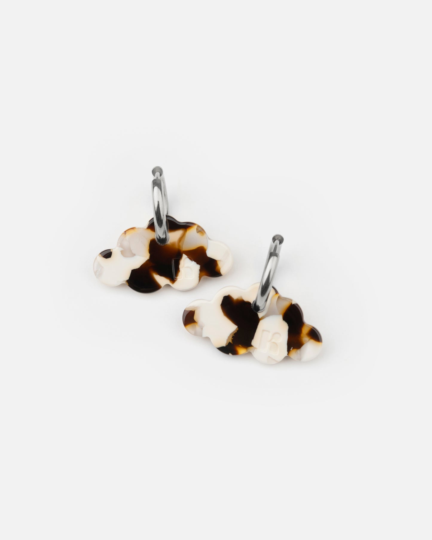Boucles d'oreilles NUAGE - Latte -