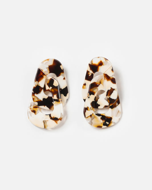 Boucles d'oreilles MAILLON - Latte -