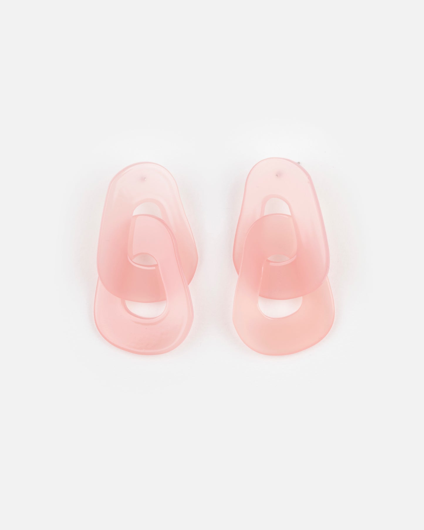 Boucles d'oreilles MAILLON - Rose pâle -
