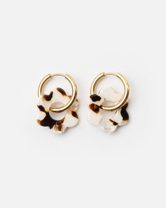 Boucles d'oreilles BABY FLEURETTE - Latte -