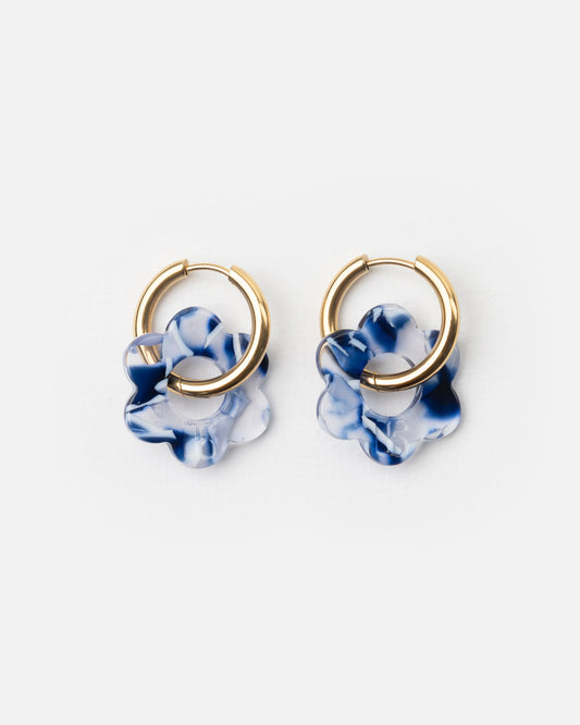 Boucles d'oreilles BABY FLEURETTE - Océan -